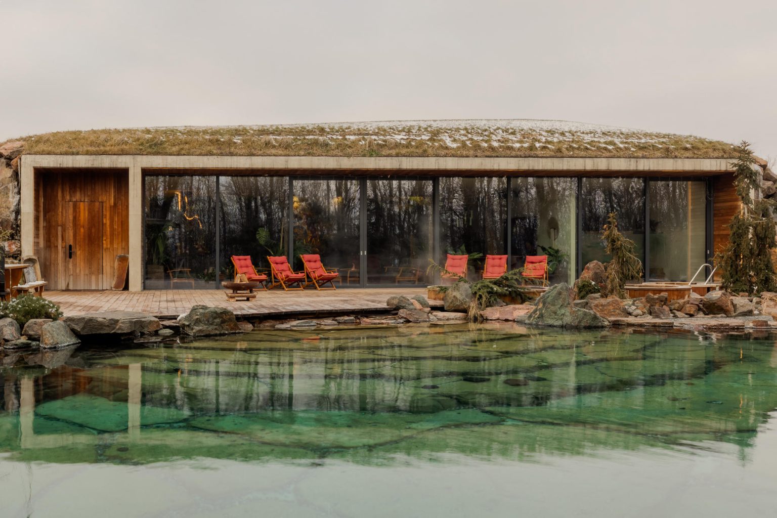Image result for Woloshyn Bathhouse: a sustainable subterranean retreat by LH47 ARCH ...