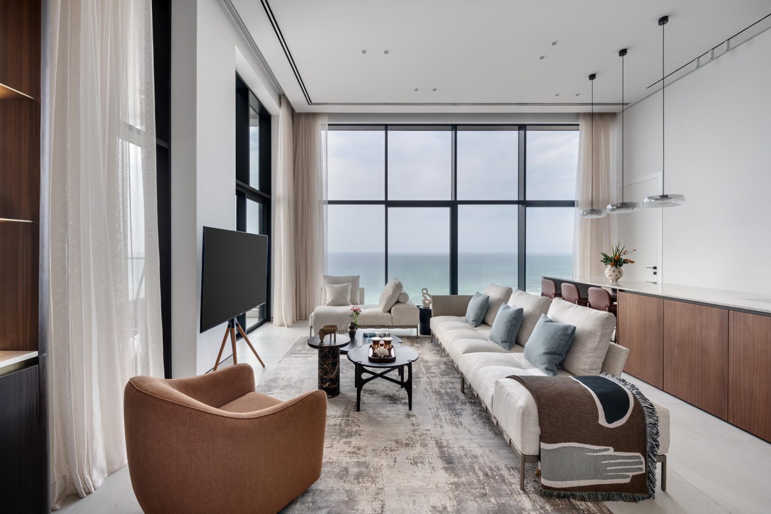 Blue bay sea view apartment design by Dudu Cohen - Interior Design ...
