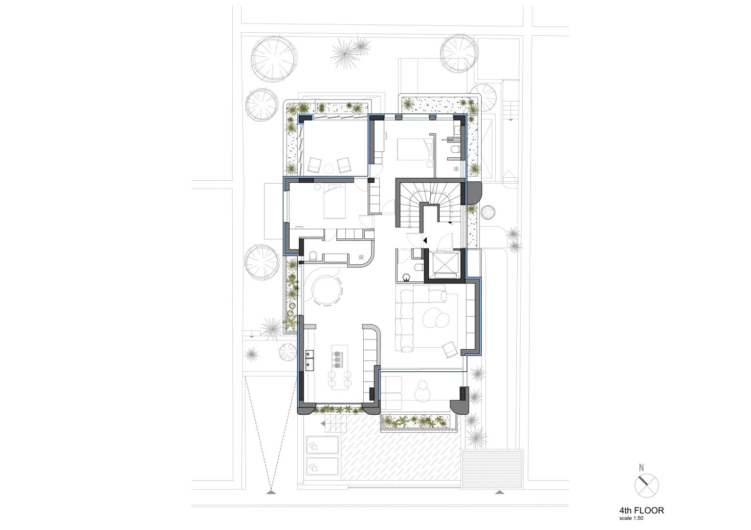 Plan 4th floor
