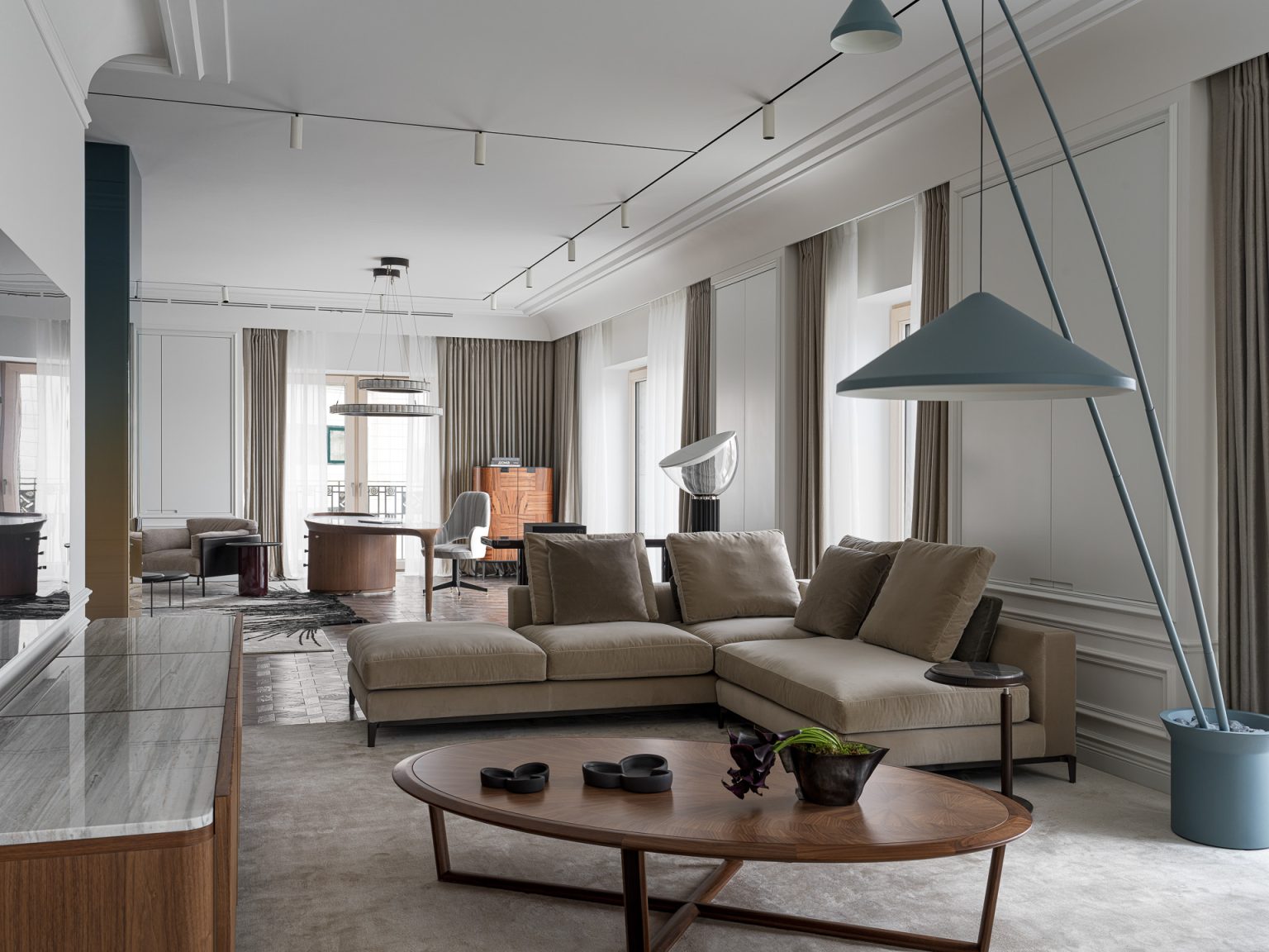 Illustration of German Apartment Interior Design Inspiration